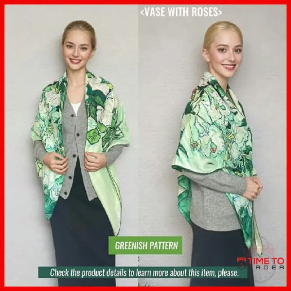 Oversized Cashmere-Soft Pashmina Shawl 51x51 Travel Blanket Wrap